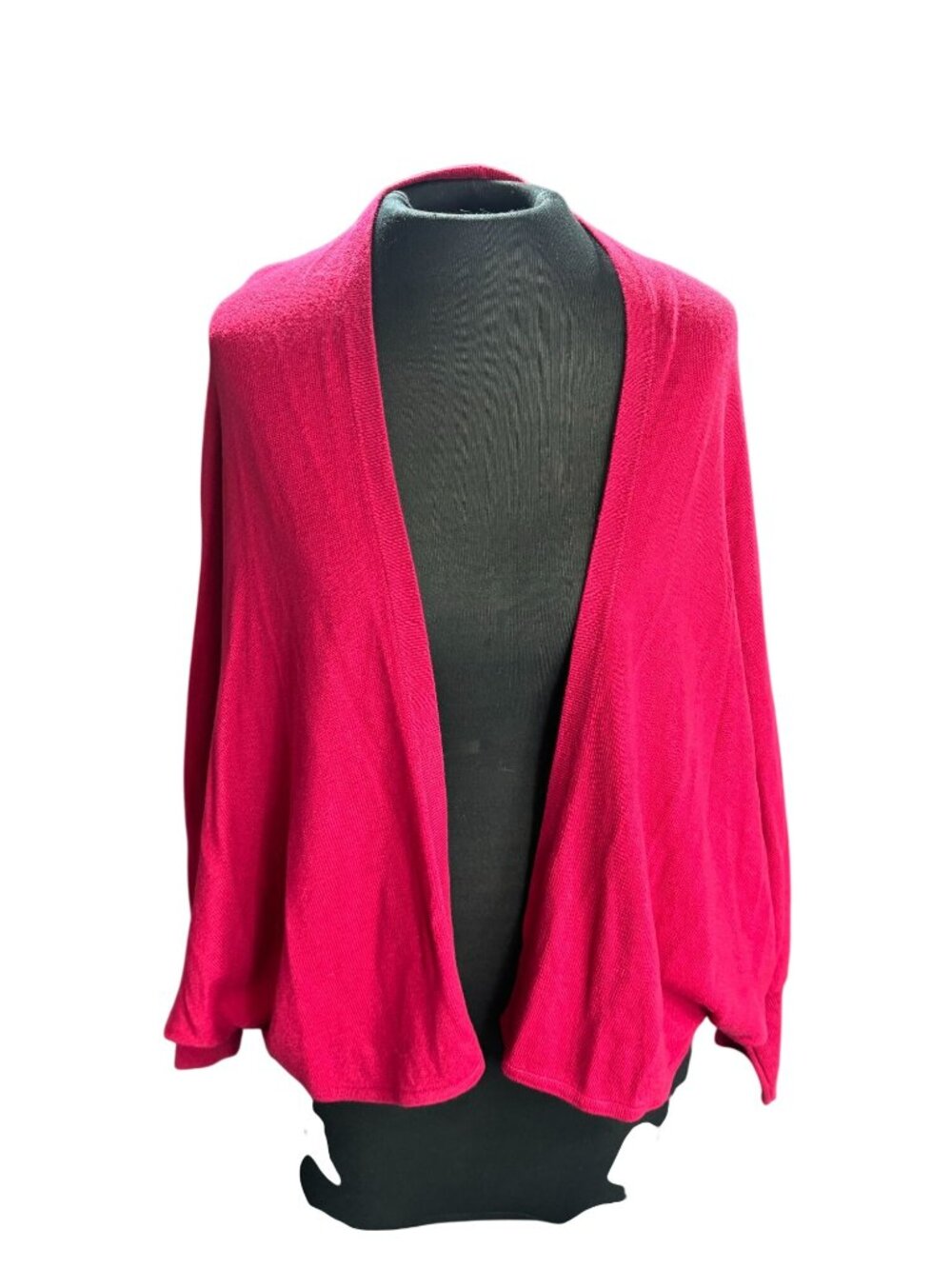 Ann Taylor Loft Open Front Ribbed Pink Cardigan Womens Size Small
